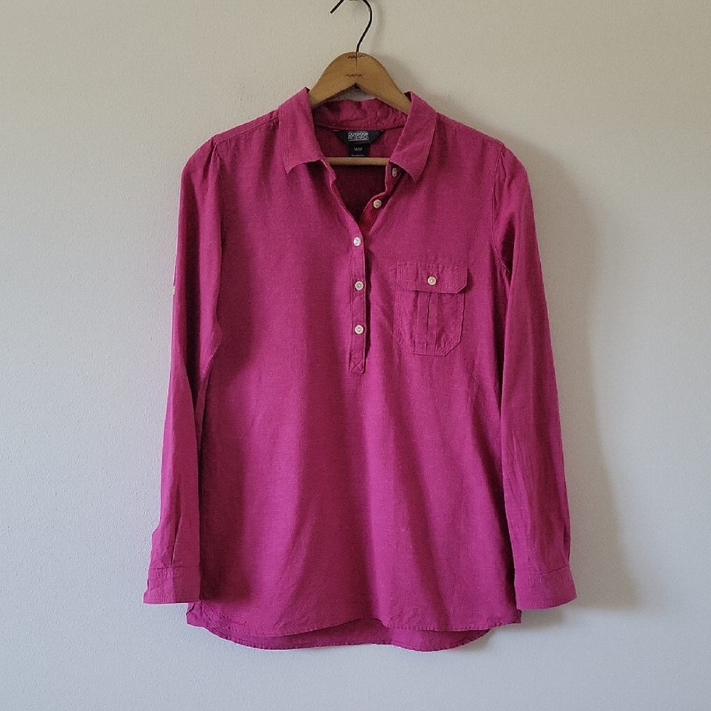 Outdoor Research Sangria Coralie Long Sleeve Shirt Size‎ Medium